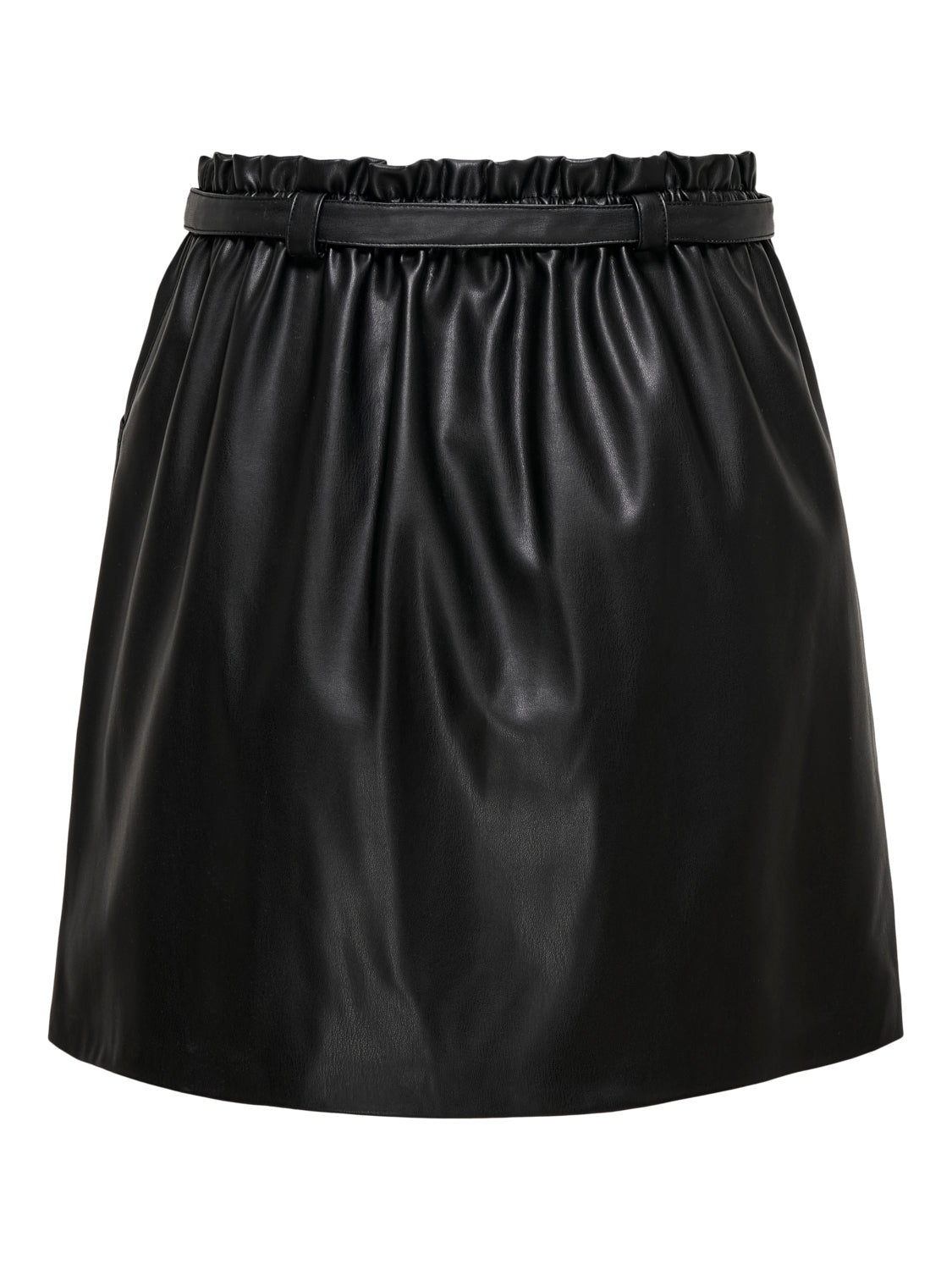 ONLHEIDI Faux Leather Skirt - Sort